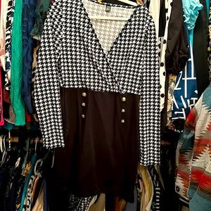 SHEIN houndstooth dress xL